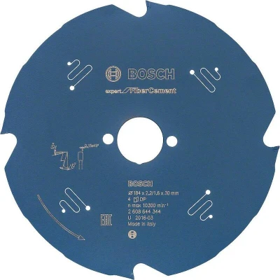 Image de BOSCH 2608644344 lame de scie circulaire Expert pour Fiber Cement, 184 x 30 2.2 mm, 4T