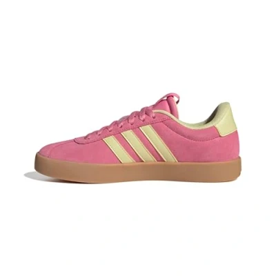 Afbeelding van adidas Vl Court 3.0 damesschoenen, Roze Fusion Powder Geel Goud Met
