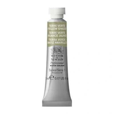 Afbeelding van Winsor &amp; Newton Professionele aquarel aquarelverf, hoge helderheid, lichtecht, archiefkwaliteit, tube van 5 ml, kleur aardegroen (gele tint)