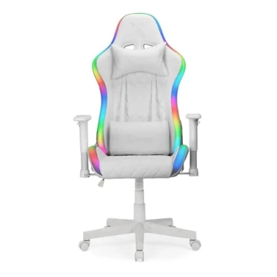 Afbeelding van Ranqer Halo gamestoel / gaming chair RGB LED wit
