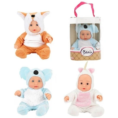 Afbeelding van Beau babypop 22,5 cm. dierenpakje 02020Z