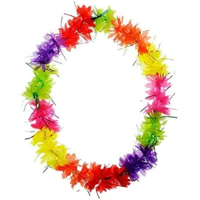 Afbeelding van Hawaii krans luxe met glitter folie