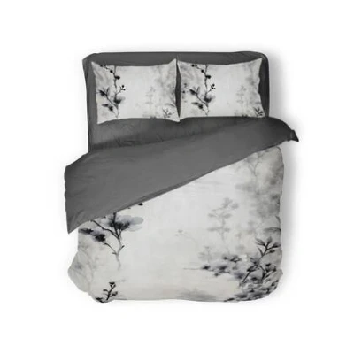 Afbeelding van Eleganzzz Dekbedovertrek Notte Fiori White 200x200/220cm Micropercal Tweepersoons Dekbedovertrekken