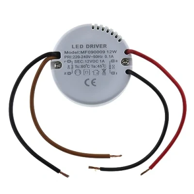 Afbeelding van SeKi Inbouwvoeding, rond, 12 V, W, 1 A, led transformator, ballast, Ø x h 55 23 mm, geschikt voor inbouwdozen