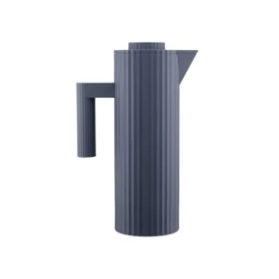 Afbeelding van Alessi Thermoskan Plissé MDL12 G Grijs 1 Liter door Michele De Lucchi