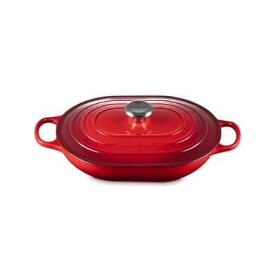 Afbeelding van Le Creuset Gietijzeren &quot;oblong&quot; In Kersenrood 31 Cm 3,4l