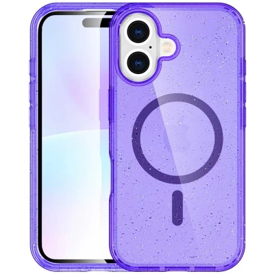 Afbeelding van imoshion Sparkle Backcover met MagSafe voor de Apple iPhone 17 Paars