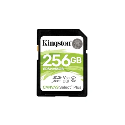 Afbeelding van Kingston Canvas Select Plus Flashgeheugenkaart 256 GB Video Class V30 / UHS I U3 Class10 SDXC