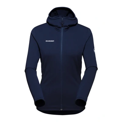 Afbeelding van Mammut Aconcagua Light ML Hooded Sweater met rits, Dames, Maat: Large, Marine