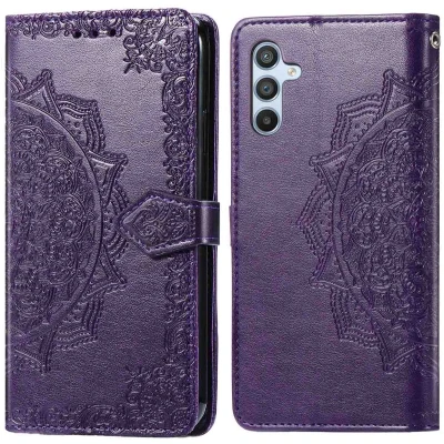 Afbeelding van imoshion Hoesje Geschikt voor Samsung Galaxy A56 Met Pasjeshouder Mandala Bookcase Paars