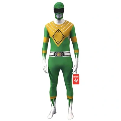 Afbeelding van Morphsuits Power Rangers kostuum voor heren, groen, L UK