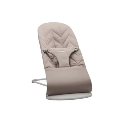Afbeelding van BabyBjorn Wipstoel Bliss Cotton Kroonblad Zandgrijs