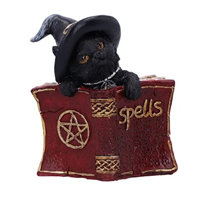 Afbeelding van Nemesis Now Kitty&#039;s Grimoire in rood verzamelbare figuur 8.2cm