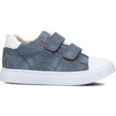 Afbeelding van Shoesme Sh25s011 Sneakers Leren Sneaker Jongens Blauw Maat 23