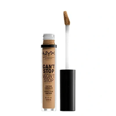 Image de NYX Professional Makeup Anti Cernes, Correcteur, Contouring, Tenue 24h, Can&#039;t Stop Won&#039;t Contour Concealer, Waterproof, Fini Mat, Formule Vegan, Teinte : Golden (13)