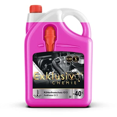 Afbeelding van Exklusiv Chemie NEW 5 liter G13 Radiator Antivries jaar Koelvloeistof auto tot 40 Klaar voor gebruik Langdurige bescherming van motoronderdelen
