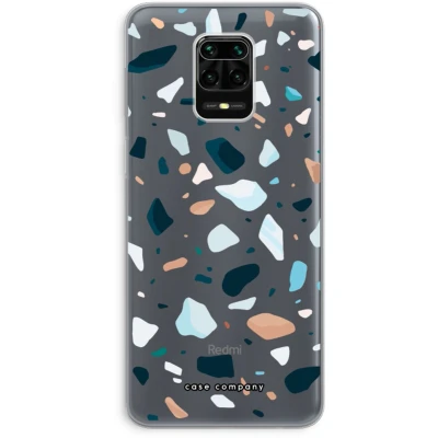 Afbeelding van Case Company® hoesje geschikt voor Xiaomi Redmi Note 9 Pro Terrazzo N13 Soft Cover Telefoonhoesje Bescherming aan alle Kanten en Schermrand