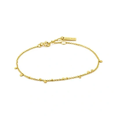 Afbeelding van Ania Haie Geometry Mixed Discs Armband goldcoloured, Dames, Maat: One Size, Gold coloured