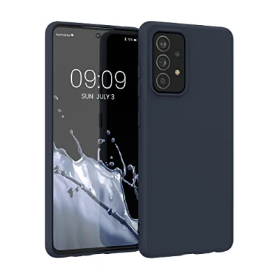 Afbeelding van kwmobile telefoonhoesje geschikt voor Samsung Galaxy A52 / 5G A52s Hoesje smartphone Back cover in bosbesblauw