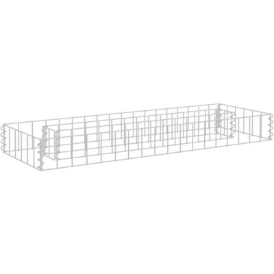 Afbeelding van Gabion plantenbak verhoogd 90x30x10 cm gegalvaniseerd staal