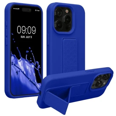 Afbeelding van kwmobile back cover voor smartphone geschikt iPhone 15 Pro Max 1x beschermhoesje van kunststof In Baltisch blauw