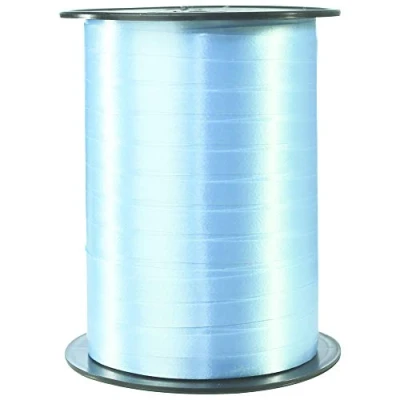 Image de Clairefontaine 601725C Une bobine de Ruban Bolduc Lisse 500mx0,7 cm Bleu Turquoise décoratif cadeau, DIY, Emballage Cadeau