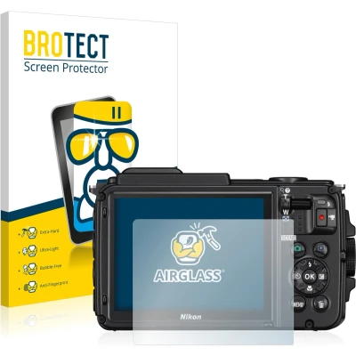 Afbeelding van BROTECT Screenprotector voor Nikon Coolpix AW130 Folie Beschermfolie Beschermglas transparant