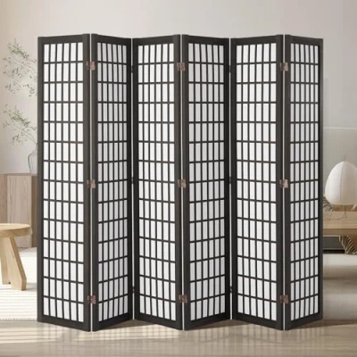 Image de VEVOR Cloison de séparation japonaise séparateur pièce paravent à 6 panneaux
