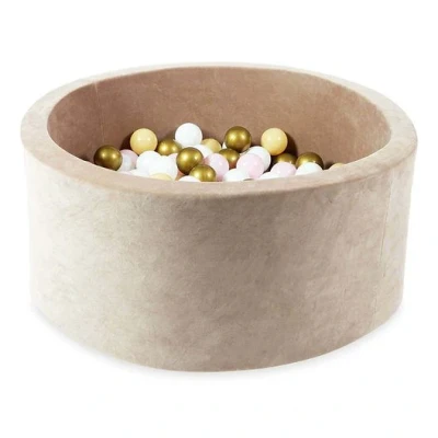 Afbeelding van Moje Ballenbad 90x40cm Soft Velvet Dark Beige
