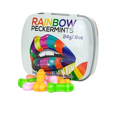 Afbeelding van Peckermints mannen voor hem Kerstmis verjaardag Valentijnsdag geheim Kerstman Rainbow Snoep munt grappig cadeau