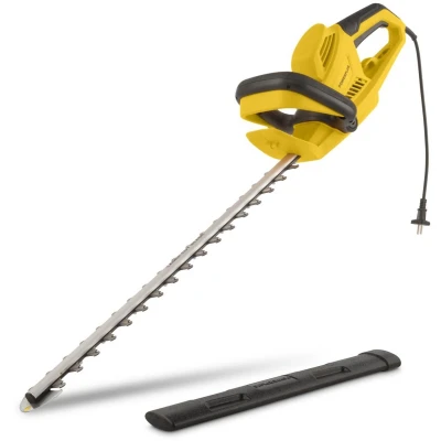 Afbeelding van Powerplus Elektrische Heggenschaar POWXG20081 haagschaar van 600 W, mes 610 mm en snijafstand 24 mm, tuingereedschap voor het knippen struiken, heggen planten