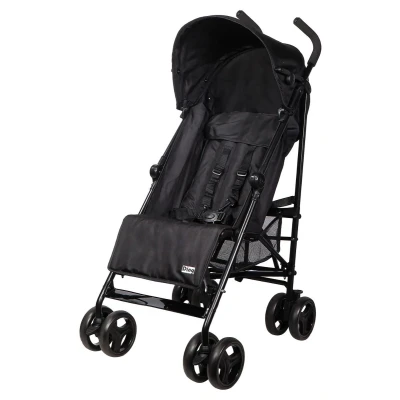 Afbeelding van Ding GoGo Buggy Zwart Multi standen Incl. boodschappenmandje en zonnekap