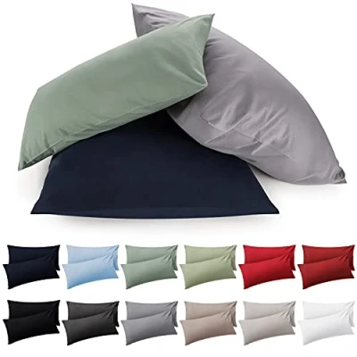 Afbeelding van Blumtal Kussensloop Microvezel Kussenhoes 50 x 80 cm Aurora Red Set van 2