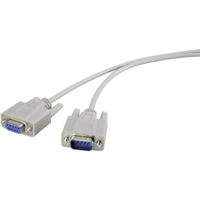 Afbeelding van Renkforce Serieel Verlengkabel [1x D sub stekker 9 polig 1x bus polig] 20.00 m Beige