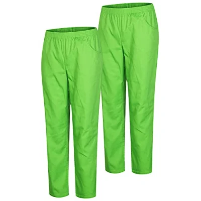 Afbeelding van MISEMIYA 2 delige set Unisex sanitaire broek uniform medisch werkbroek Ref. 8312 x stuks, appelgroen 21, 3XL, 21
