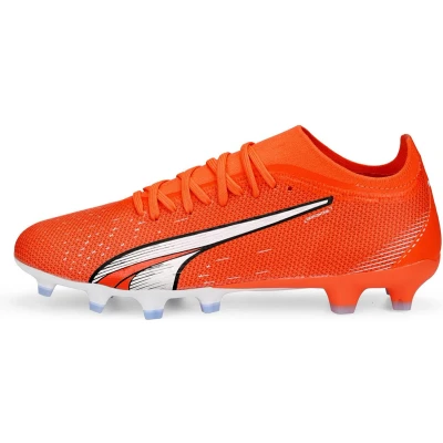 Afbeelding van puma Sr Voetbalschoen Ultra Match Fg/ag 001 Orange White bl