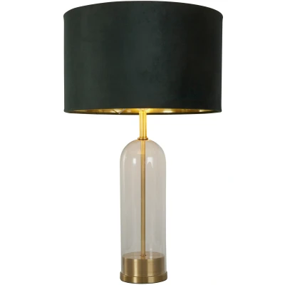 Afbeelding van Searchlight Oxford Tafellamp Ø 40 X 51 Cm Zwart, Goud En Groen
