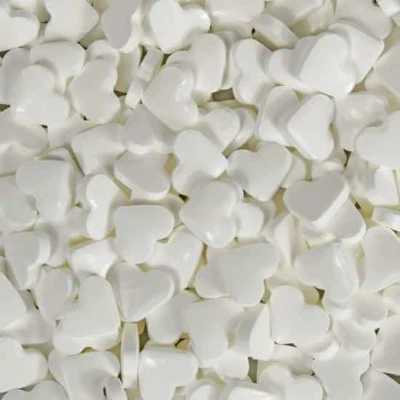 Afbeelding van Dextrose Vruchtenhartjes Wit 1 Kilo