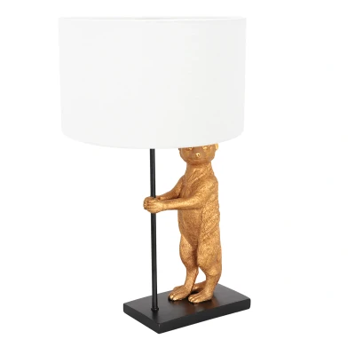 Afbeelding van Anne Light and home tafellamp Animaux zwart metaal 30 cm E27 fitting 8223ZW