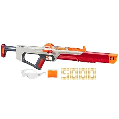 Afbeelding van NERF Pro Gelfire Ghost Bolt Action Blaster, afneembare boost body, 5000 ronde gelringen, geïntegreerde hopper, 100 rond, bril, vanaf 14 jaar