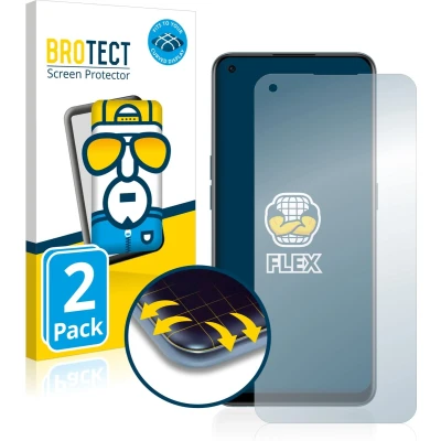 Afbeelding van BROTECT Screenprotector voor OnePlus Nord CE 2 5G Folie Beschermfolie transparant volledig dekking (2 Stuks)