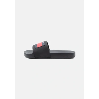 Afbeelding van Tommy Jeans Badslippers, Heren, Maat: 45, Black Kunststof