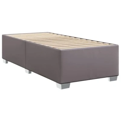 Afbeelding van vidaXL Bedframe kunstleer grijs 100x200 cm