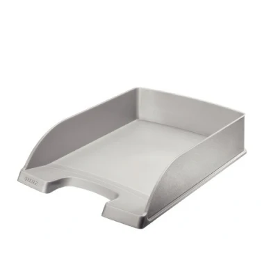 Afbeelding van LEITZ 52270084 Plus Standard Lot de 5 bacs rangement pour correspondance Format A4 Argenté