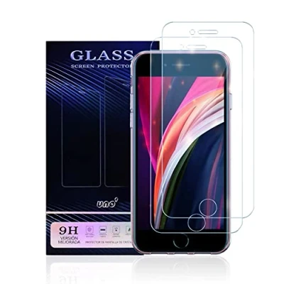Afbeelding van UNO&#039; 2 stuks displaybeschermfolie van gehard glas voor iPhone 7, 8 9H glas.