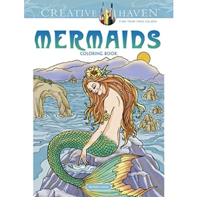 Afbeelding van Creative Haven Mermaids Coloring Book