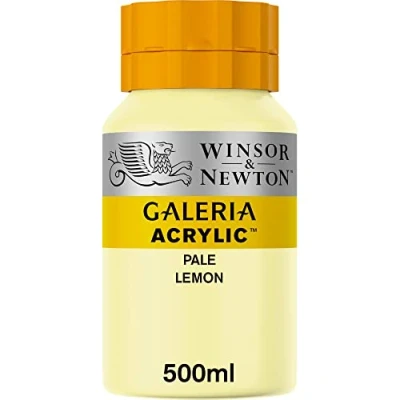 Image de Winsor &amp; Newton Acrylique Galeria 500ml Jaune Pâle Série 1