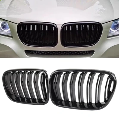 Afbeelding van Gangying F25 F26 grille voor BMW X serie X3 X4 voorroosters en radiatorroosters 2010 2013 ABS glanzend zwart