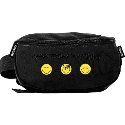 Afbeelding van BeUniq Heuptasje, Smiley 24 x 13 9 cm Polyester