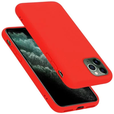 Afbeelding van Cadorabo Hoesje geschikt voor Apple iPhone 11 PRO MAX in LIQUID ROOD Beschermhoes gemaakt van flexibel TPU silicone Case Cover